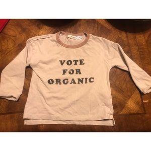 Zara BabyGirl “Vote For Organic” T-Shirt